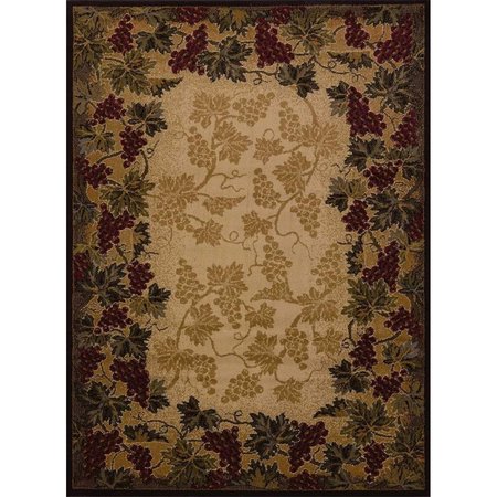 HOMERIC 7 ft. 10 in. x 10 ft. 6 in. Affinity Beaujolais Oversize RugMulticolor HO927404